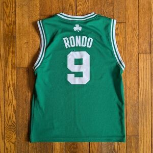 Adidas Boston Celtics Youth Medium Rondo 9 Jersey